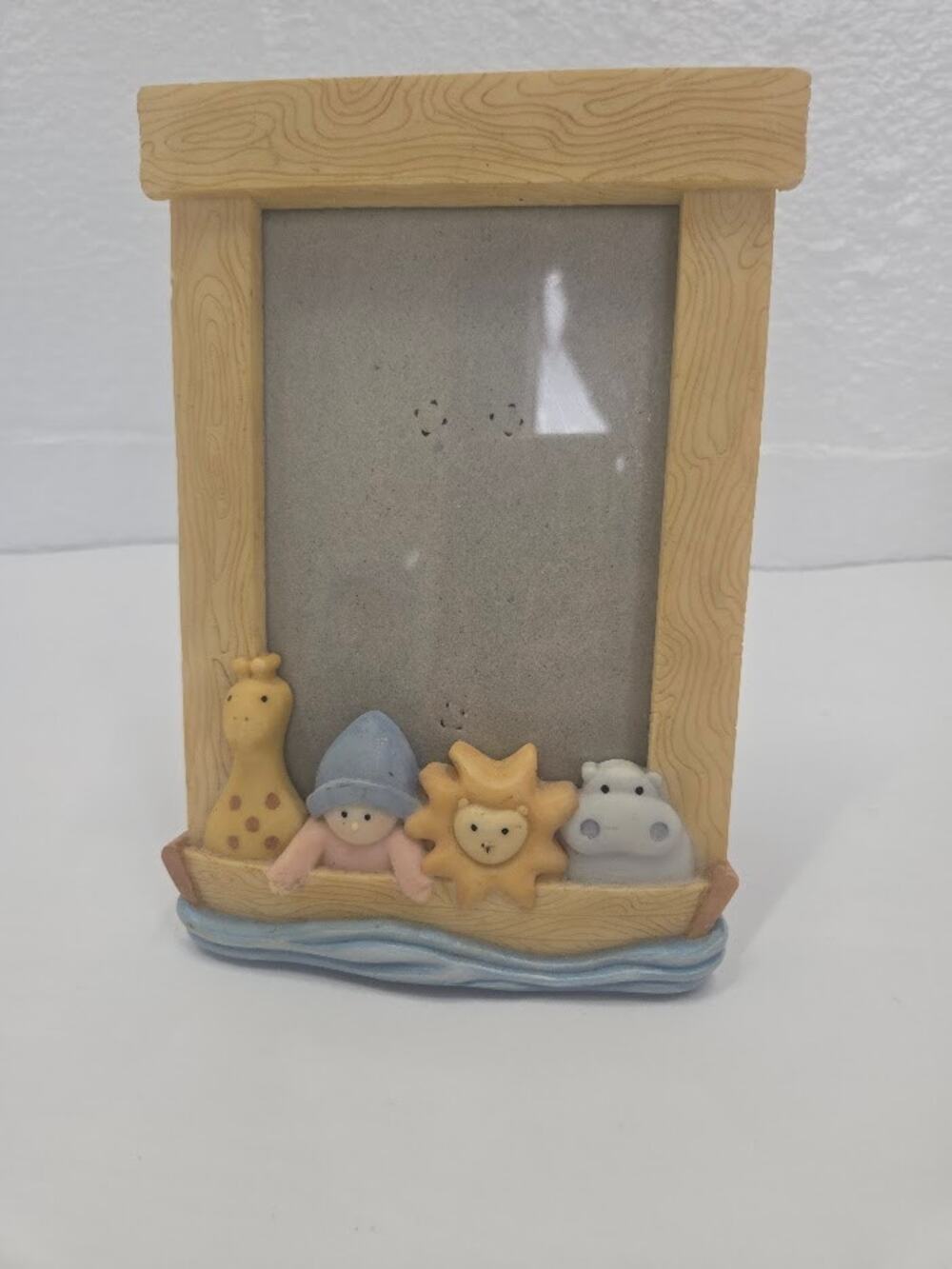 Noah's Ark Baby Photo Frame Giraffe Lion Hippo Nursery Children's Decor